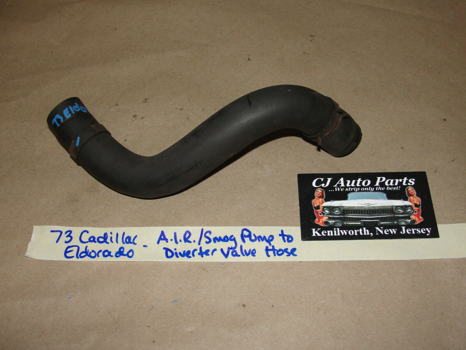 73 Cadillac Eldorado A.I.R. INJECTION SMOG PUMP TO DIVERTER VALVE HOSE - $44.54
