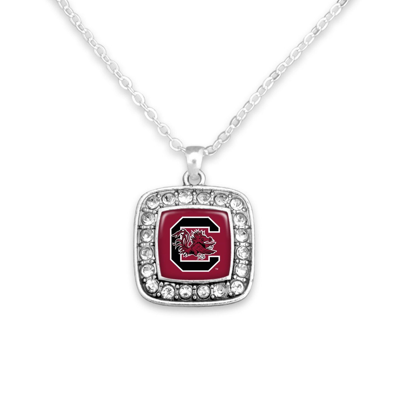 From the Heart South Carolina Square Pendant Necklace 47275