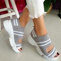 Women Sandals High Heels Platform Women Shoe gray 39 - £14.38 GBP