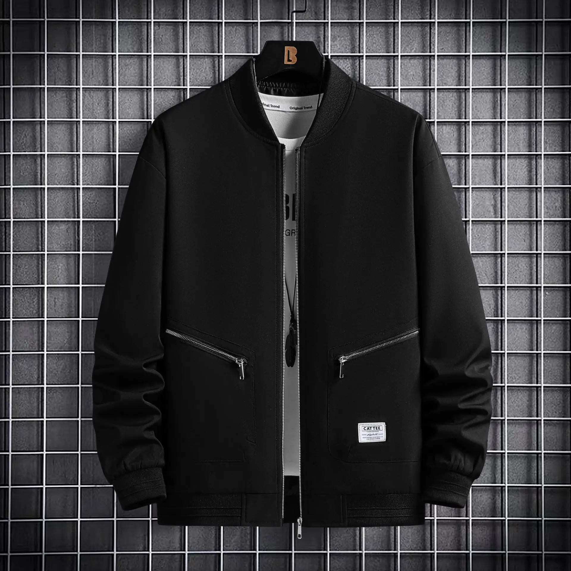 Bomber Jacket Men Fashion Casual Windbreaker Jacket Coat Men  Spring  New Hot Ou - £218.46 GBP