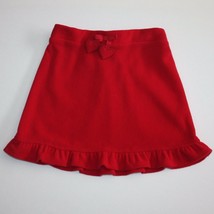 Crazy 8 Cozy Gifts Girl&#39;s Red Ruffle Microfleece Skirt size 5 - $7.99