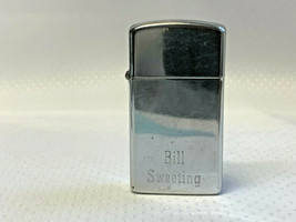1988 Vtg Slim Zippo Silvertone Lighter Smoking Camping Survival Tobacciana Fire  - $29.95