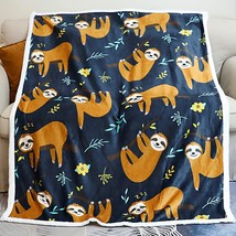 Zevrez Sloth Blanket Cute Sloth Gifts For Adults Kids Sloths Lovers, 48&quot;X60&quot;). - £25.19 GBP