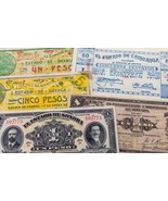 1913-1916 Mexico, Staat Ausgabe Note Menge Of 5 - €68,05 EUR