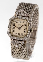 Wincar 18k White Gold and Platinum Diamond Watch w/ Quartz Movement - £3,617.29 GBP