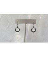 Sterling Silver Marcasite Dangling Circle Earrings 925 - $468.48 MXN