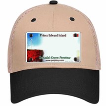 Prince Edward Island Novelty Khaki Mesh License Plate Hat - £22.67 GBP