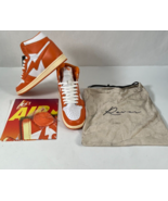 NEW Reves Paris Air Kiy &#39;85 Hi White/Orange Men&#39;s 11 Shoes Sneakers - £120.88 GBP