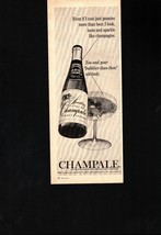 1967 Champale Sparkling Malt Liquor Vintage Print Ad nostalgic b2 - £19.86 GBP