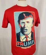 Chump Trump T-Shirt Large Red Crew Cotton MAGA 2024 Election Lock Him Up - £9.01 GBP