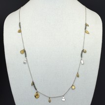 Retired Silpada Sterling Brass and Pyrite PEDAL TO THE METAL 36&quot; Necklac... - £31.45 GBP