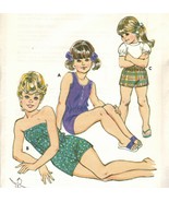 Vintage Girls Rompers Shorts Kwik Sew 1169 Pattern 8-14 - €11,87 EUR
