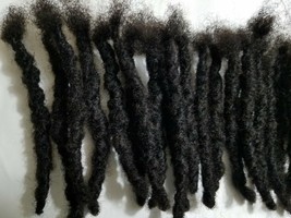 100% Human Hair handmade Dreadlocks 10 pieces 10 to 12 &quot; black  3cm thick large - £62.32 GBP