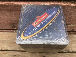 VTG BUDWEISER We All Make a Difference Bar Coasters Sealed pkg of 50 - £11.59 GBP