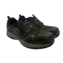 Skechers Work Men&#39;s Slip-On Steel Toe Comp. Plate Shoes 99999066 Black Size 8M - £30.36 GBP