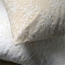 Embroidery Lace Throw Pillow Covers Square Sofa Cushion Cover 20&quot;x20&quot; Home Decor - £19.42 GBP+