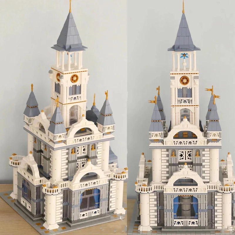 Creative Cold Tower Princess Castle Mini Building Blocks City Street View - £158.44 GBP