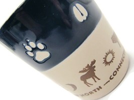 Up North Connecticut Moose Bear Paws Shot Glass Man Cave Bar Novelty - £14.23 GBP