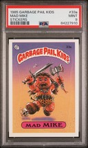 1985 Topps OS1 Garbage Pail Kids Series 1 Mad Mike 33a Matte Card Psa 9 Mint - £195.72 GBP