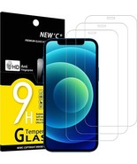 NEW&#39;C Pack of 3 Glass Screen Protector for iPhone 12 and iPhone 12 Pro (... - £7.94 GBP