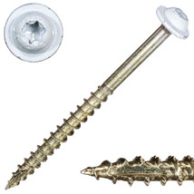 9 x 2-1/2&quot; Star Drive White SaberDrive® Cabinet Screws 1 lb. Tub (88 pcs.) - $14.66