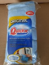 Blue Quickie #490-24 (24 Pack) 14” x 14” All Purpose Household Microfiber Cloths - £3.79 GBP