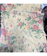 Used Ralph Lauren Full Sized Flat Sheet Garden Floral Pattern (Double size) - $24.26