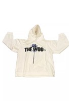 Pop Smoke x Vlone The Woo Men Sweatshirt 2XL White  Hoodie Graphic Drawstring - $67.87