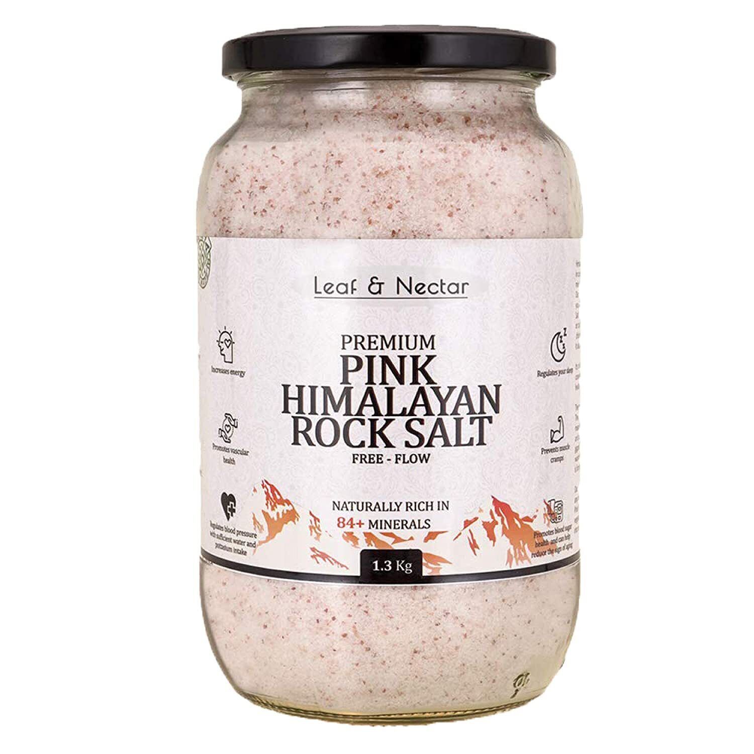 Primary image for Pink Himalayan Rock Salt for Cooking Curing Bath Fasting 1.30 kg BEST QUALITY