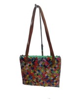 Handmade Candy Wrapper Purse Shoulder Tote Bag - Made In Mexico GUC - £20.88 GBP