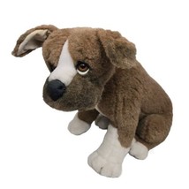 Vintage 1988 Avanti Applause Boxer Pup Dog Plush Stuffed Animal Sitting Pose 20&quot; - £97.94 GBP