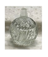 Vintage French Cut Crystal Small &quot;Pumpkin&quot; Trinket Dish w/Lid- NEW - $31.07 CAD