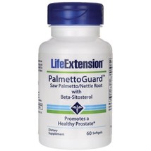 MAKE OFFER! 2 Pack Life Extension PalmettoGuard Saw Palmetto Nettle 60 gels image 2