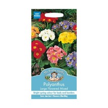 Mr. Fothergill&#39;s 16650 Polyanthus Large Flowered Mixed Seeds  - $114.04 MXN