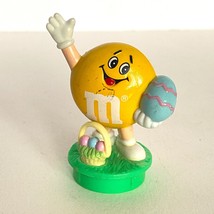 1992 M&amp;M Yellow Easter Basket Eggs Candy Tube Topper 01D - £6.31 GBP