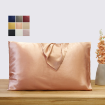 Rose Gold Pure Mulberry Silk Pillowcase | Standard, Queen &amp; King | Float Collect - $74.99+