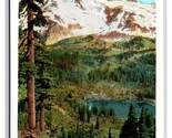 View From Tatoosh Range Mt Rainier Washington WA UNP WB Postcard T16 - $4.42