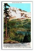 View From Tatoosh Range Mt Rainier Washington WA UNP WB Postcard T16 - £3.46 GBP
