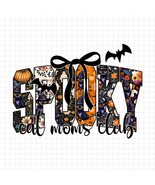 Spooky Cat Moms Club PNG, Cute Halloween Black Cat PNG, Funny Fall Cat L... - $2.50