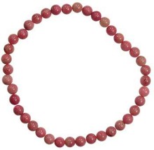 4mm Rhodonite stretch bracelet - £17.33 GBP