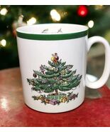 Spode Christmas Tree Mugs Set of 4 Café Size Green Trim 12 oz – Holiday ... - $68.92 CAD