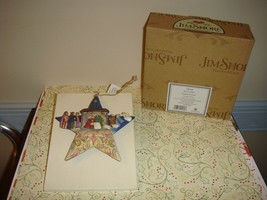 Jim Shore Heartwood Creek Nativity Star Hanging Ornament - £21.49 GBP