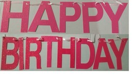 1 Pcs Happy Birthday Banner Girls Boys Adults Decoration Party Multicolor - £9.17 GBP