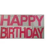 1 Pcs Happy Birthday Banner Girls Boys Adults Decoration Party Multicolor - $10.40