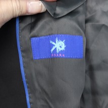 Egara Jackets Mens 46 Black Blazer Slim Fit Tweed Double Vented Sport Coat Suit - £31.63 GBP