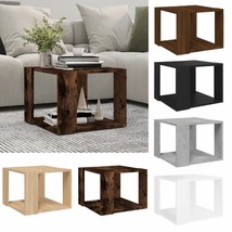 Modern Wooden Living Room Side Sofa Square Shape Coffee Table With Storage Shelf - £28.98 GBP