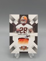 James Davis 2009 Donruss Threads Rookie RC #147 /998 Football Card - $6.22