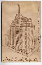 Hotel Lincoln New York City 1944 Postcard - $10.89