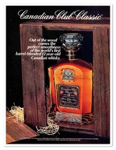Canadian Club Whisky Hiram Walker Vintage 1986 Full-Page Print Magazine Ad - £7.77 GBP