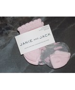 Janie and Jack Sheer Polka Dot Ankle Socks Light Pink 3/6 Months Girl&#39;s NEW - £10.19 GBP